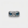 Women's Blue Stone Owl Ring