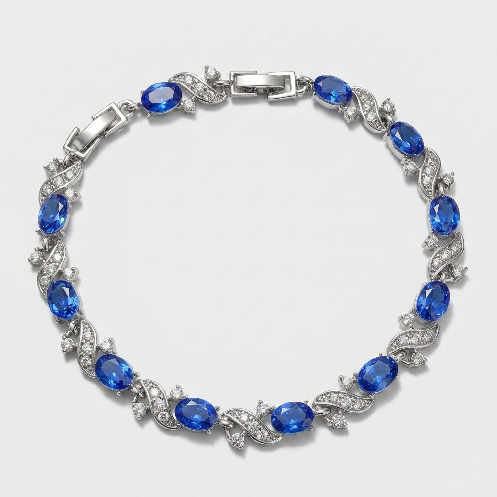 Women's Blue Stone Tennis Bracelet
