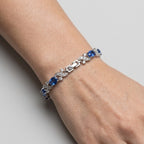 Women's Blue Stone Tennis Bracelet