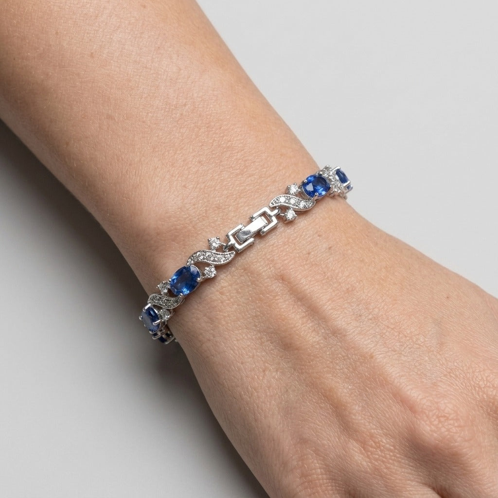 Women's Blue Stone Tennis Bracelet
