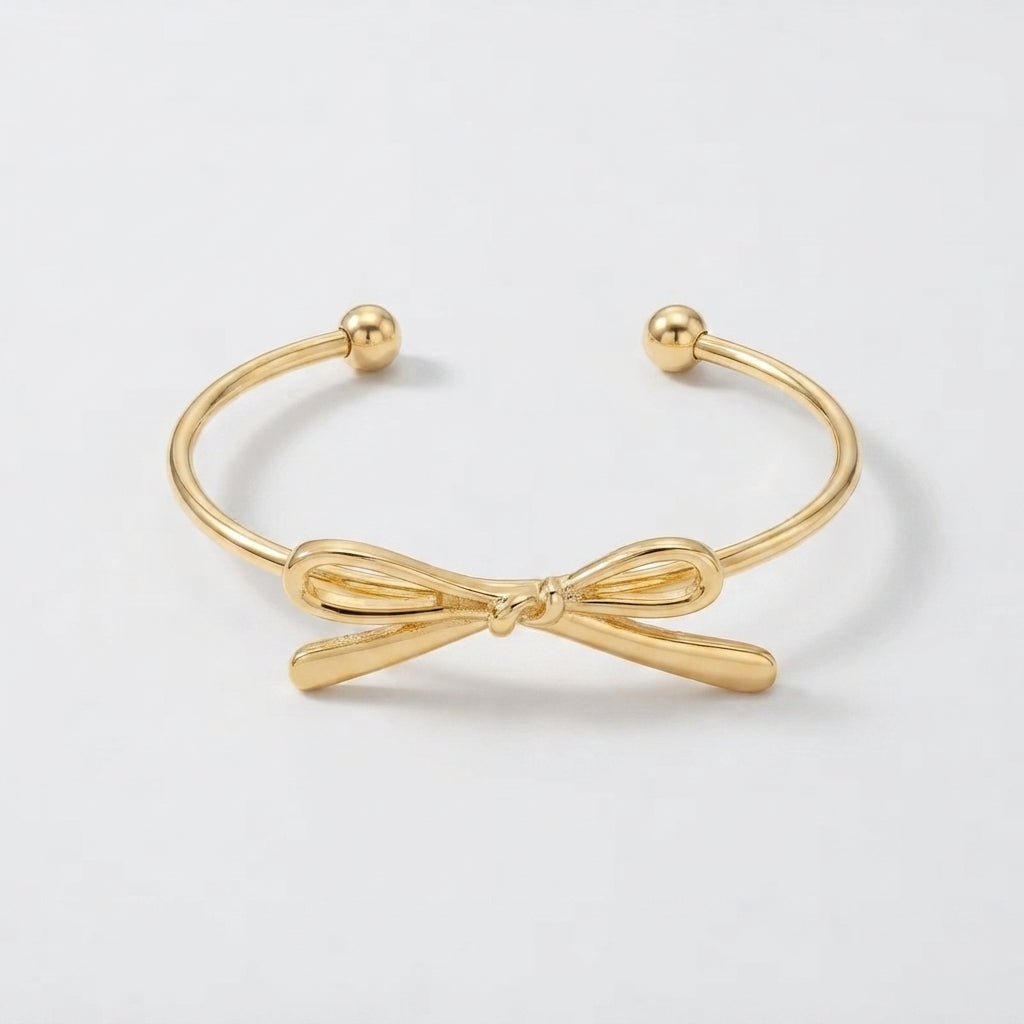 Women's Bow Open Cuff Bangle