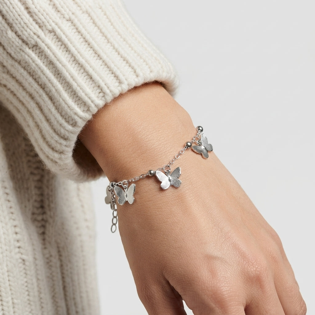 Women's Butterfly Charm Bracelet