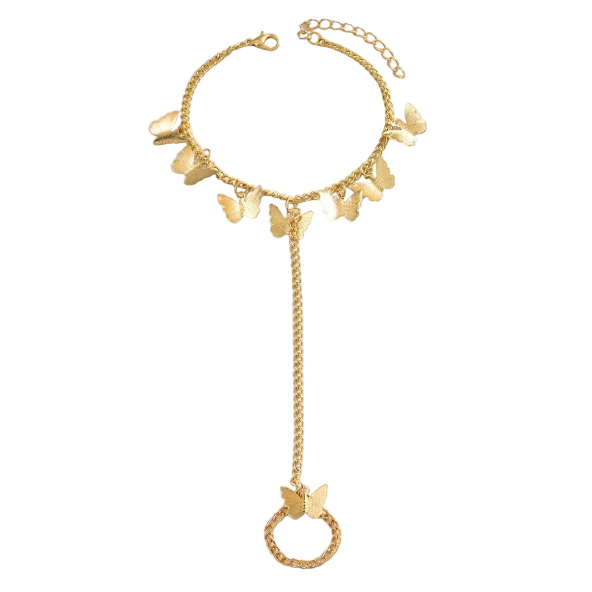 Women's Butterfly Finger Bracelet