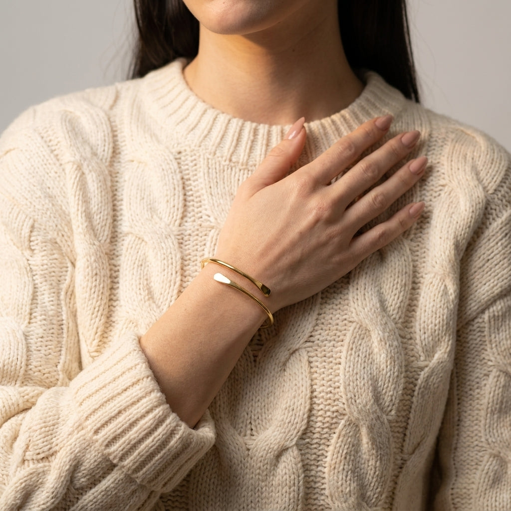Women's Bypass Open Cuff Bangle
