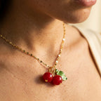 Women's Cherry Pendant Necklace