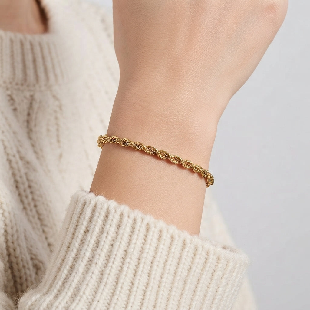 Women's Chunky Rope Chain Bracelet
