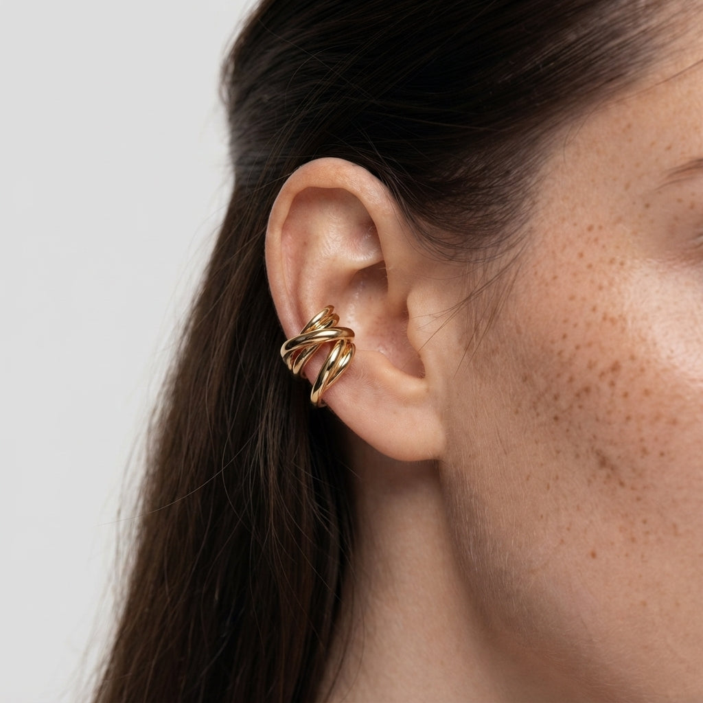 Women's Chunky Twist Ear Cuff