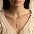 Women's Circle Bar Necklace