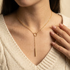 Women's Circle Bar Necklace