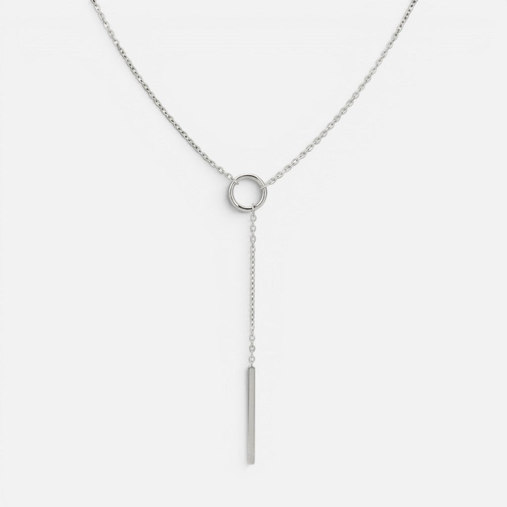 Women's Circle Bar Necklace