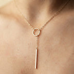 Women's Circle Bar Necklace