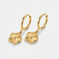 Women's Clover Huggie Hoop Earrings