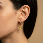 Women's Clover Huggie Hoop Earrings