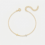 Women's Cross Station Chain Bracelet