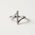 Women's Crystal Bar Ring