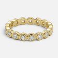 Women's Crystal Bezel Eternity Band Ring