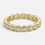Women's Crystal Bezel Eternity Band Ring