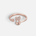 Women's Crystal Cat Ring
