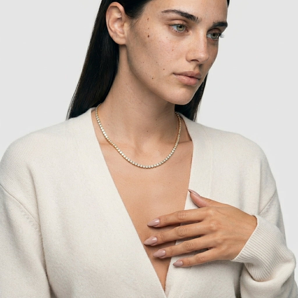 Women's Crystal Chain Necklace