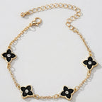 Women's Crystal Clover Bracelet