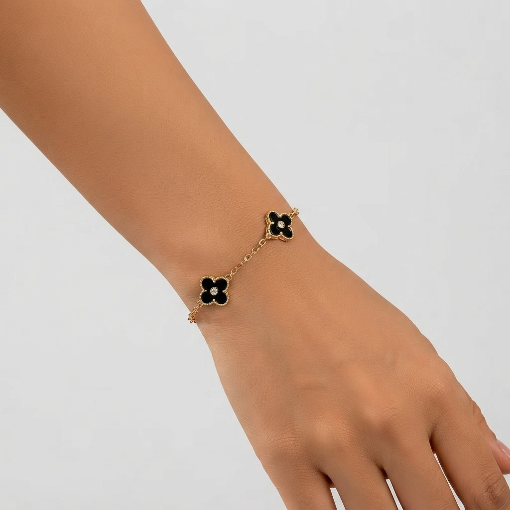 Women's Crystal Clover Bracelet