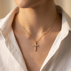 Women's Crystal Cross Pendant Necklace