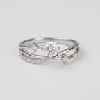 Women's Crystal Crossover Ring