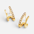Women's Crystal Huggie Earrings
