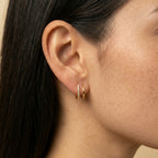 Women's Crystal Huggie Earrings