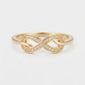 Women's Crystal Infinity Ring
