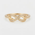 Women's Crystal Infinity Ring