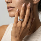 Women's Crystal Infinity Ring
