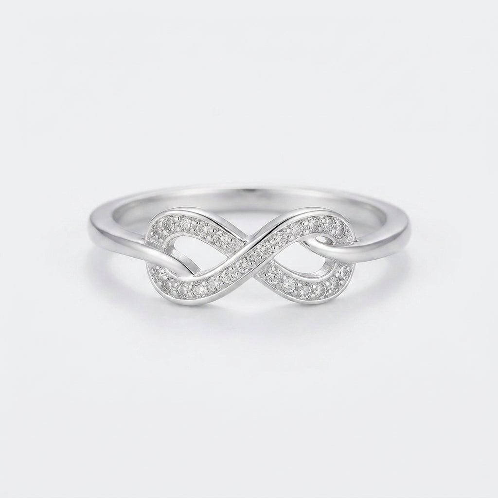 Women's Crystal Infinity Ring