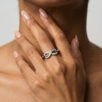 Women's Crystal Infinity Ring