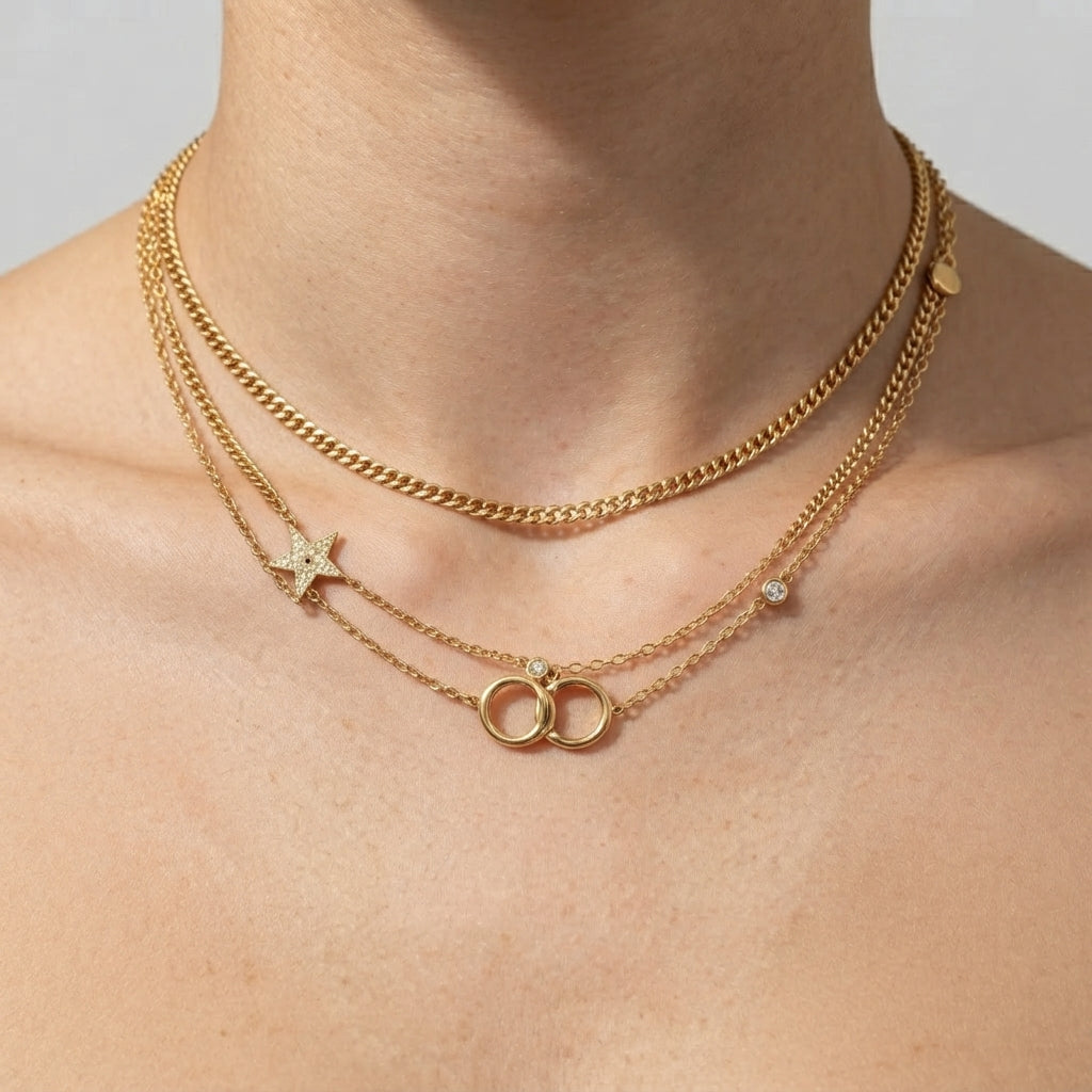 Women's Crystal Layered Necklace