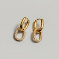 Women's Crystal Link Earrings