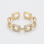 Women's Crystal Link Ring