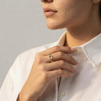 Women's Crystal Link Ring