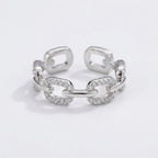 Women's Crystal Link Ring