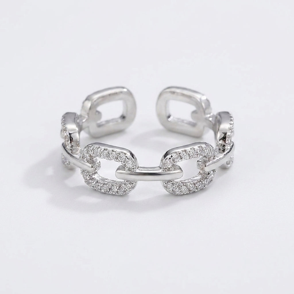 Women's Crystal Link Ring