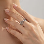 Women's Crystal Link Ring