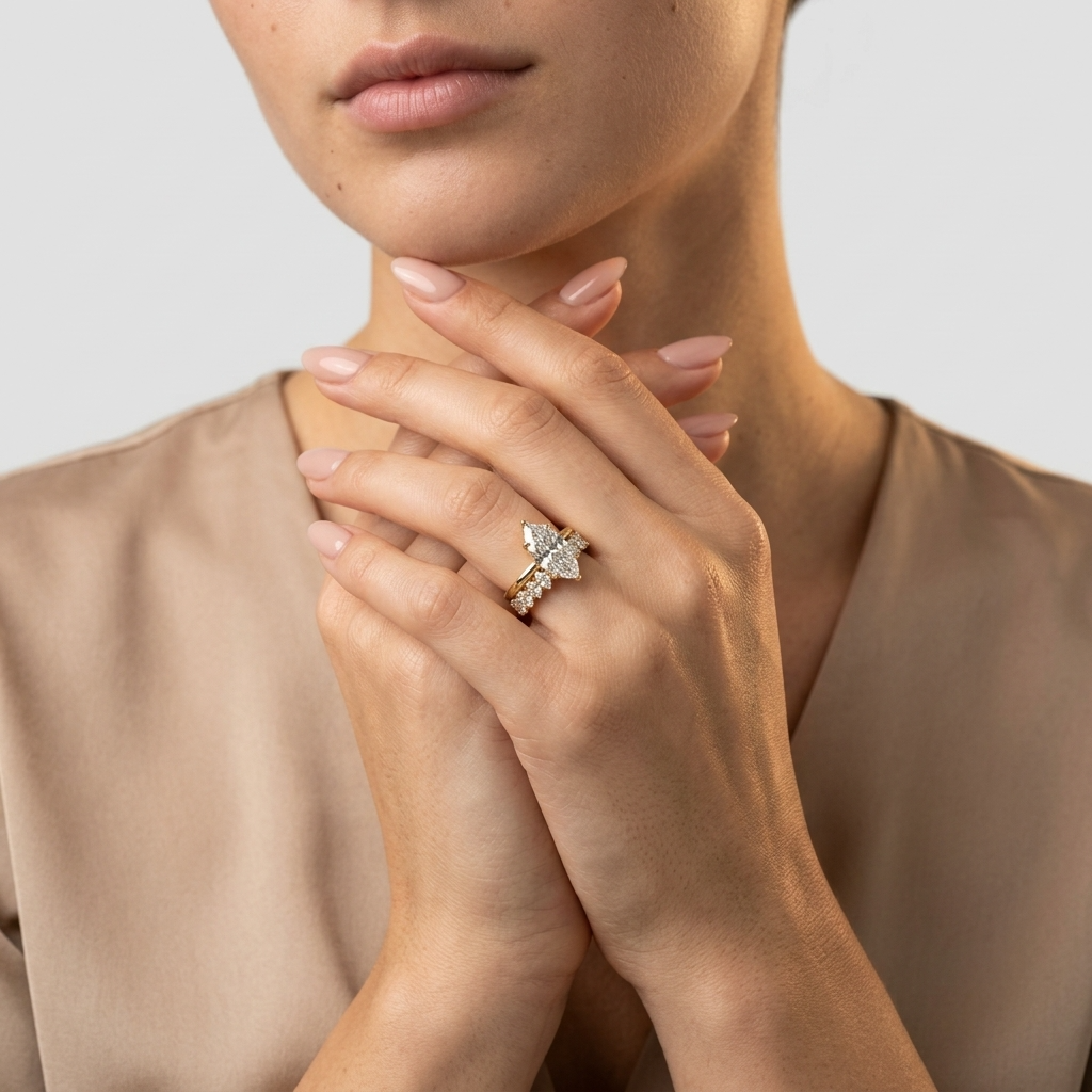 Women's Crystal Ring Set