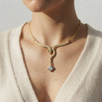 Women's Crystal Snake Necklace