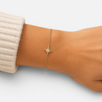 Women's Crystal Star Pendant Bracelet