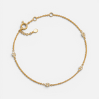 Women's Crystal Station Cable Chain Bracelet
