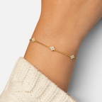 Women's Crystal Station Cable Chain Bracelet