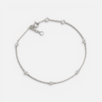 Women's Crystal Station Cable Chain Bracelet
