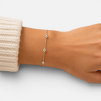 Women's Crystal Station Cable Chain Bracelet