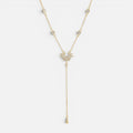 Women's Crystal Sunburst Lariat Necklace