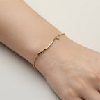 Women's Curved Bar Crystal Bracelet